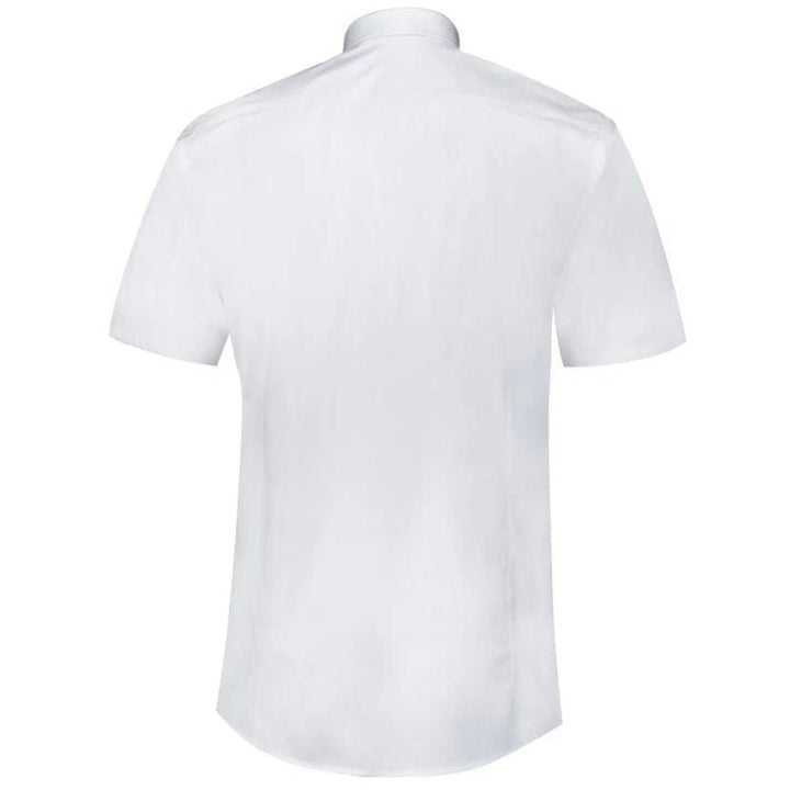 Men's White Capuccino Service Shirt Short Sleeves - LAFONT -  by MANELLI | MANELLI``