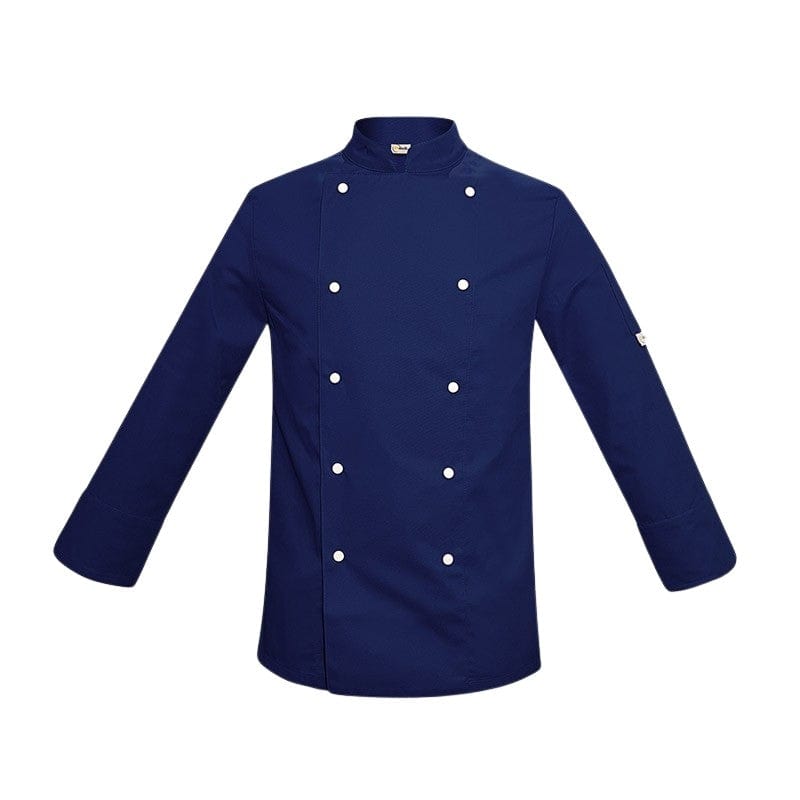 Navy Blue Children's Chef's Jacket with White Buttons - MANELLI -  by MANELLI | MANELLI``