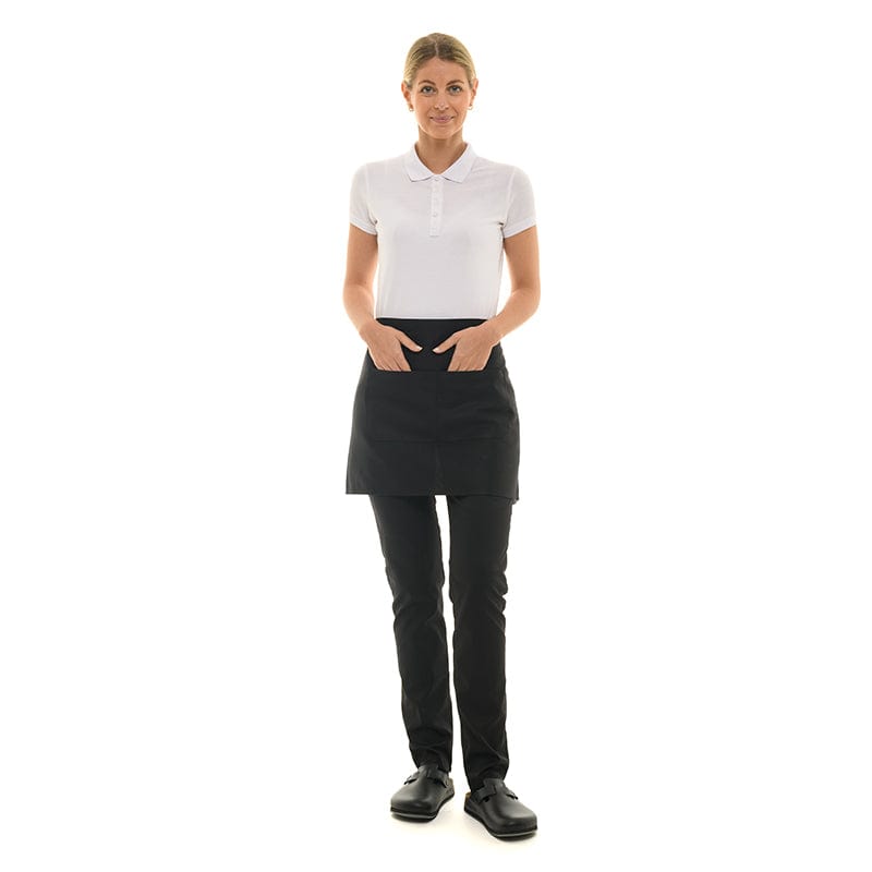 Short Black Kitchen Apron 15.75 inch With Pocket - MANELLI -  by Manelli | MANELLI``