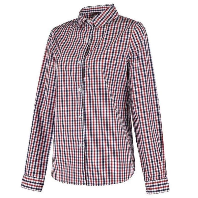 Women's Navy Red Vichy Checked Waitress Shirt - LAFONT SERVICE -  by MANELLI | MANELLI``