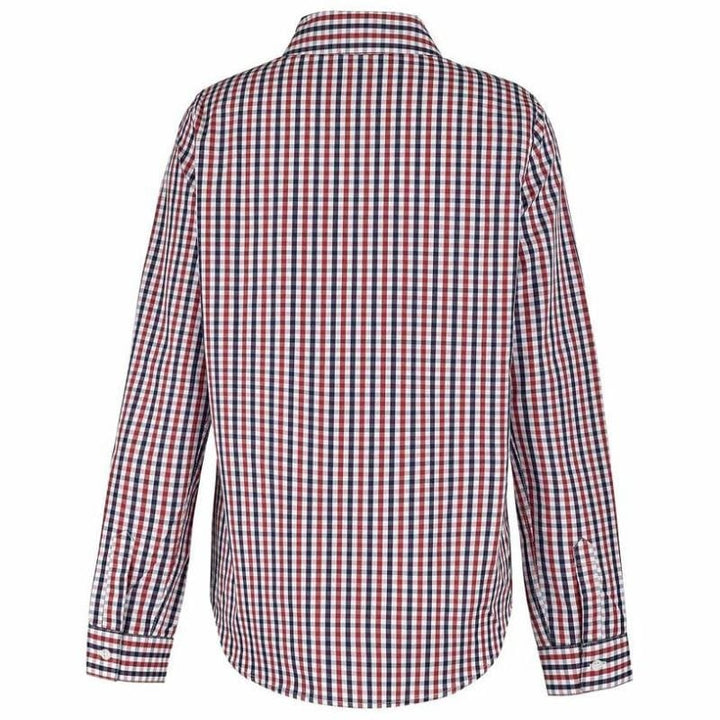 Women's Navy Red Vichy Checked Waitress Shirt - LAFONT SERVICE -  by MANELLI | MANELLI``