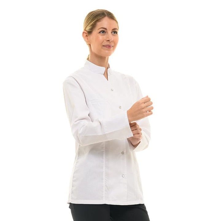 Women's White Long Sleeve Kitchen Coat  - MANELLI -  by Manelli | MANELLI``