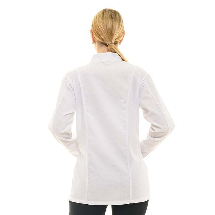 Women's White Long Sleeve Kitchen Coat  - MANELLI -  by Manelli | MANELLI``