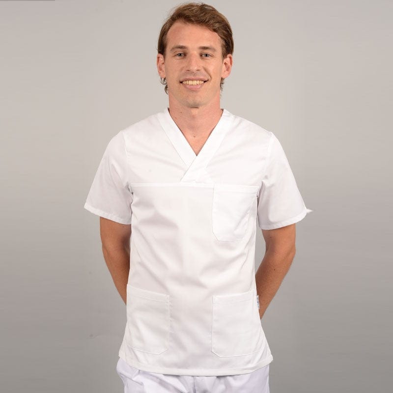 MANELLI XS / Blanc Black V-Neck Chef Tunic – MANELLI