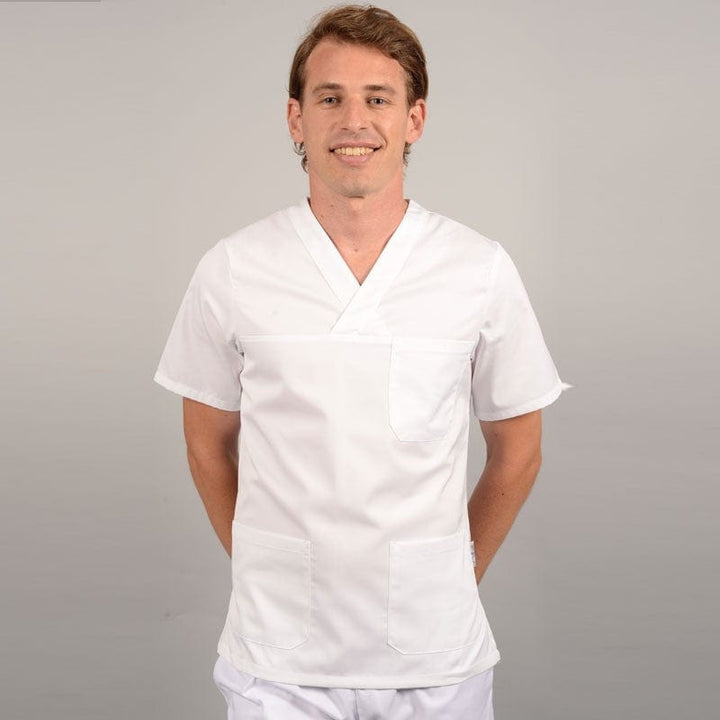 MANELLI XS / Blanc Black V-Neck Chef Tunic – MANELLI
