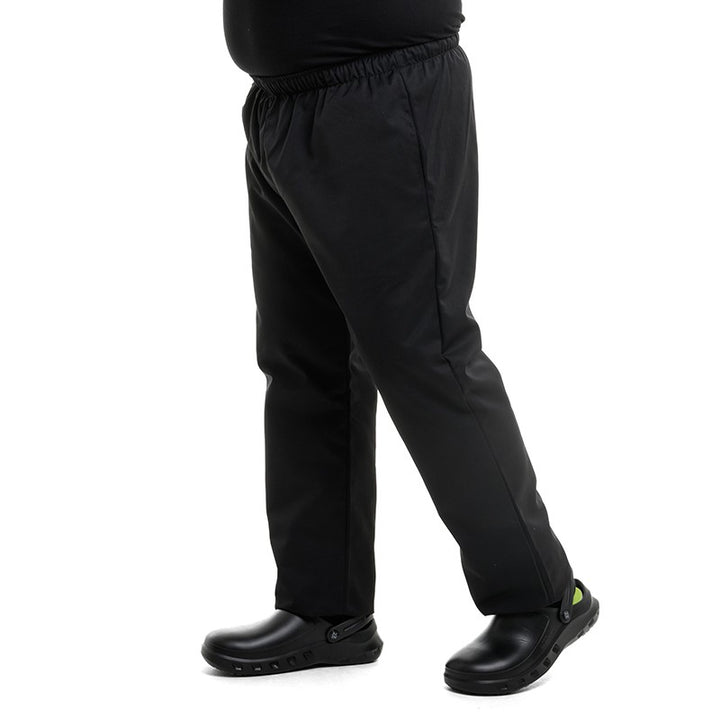 Plus-Size Black Kitchen Pants Roma - MANELLI I Black Pants for Kitchen Chef