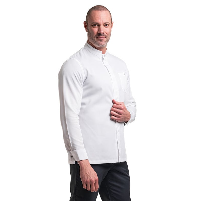 Berto White Long Sleeve Chef Coat - ROBUR -  by Robur | MANELLI``