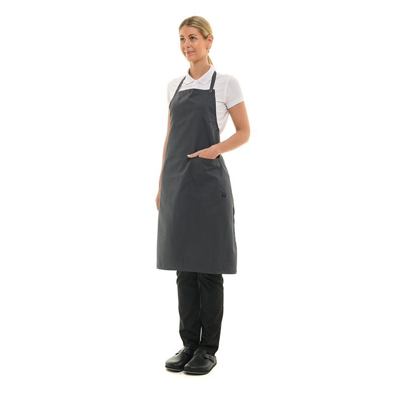 LOTI Anthracite Kitchen Apron with Bib - ROBUR -  by Robur | MANELLI``