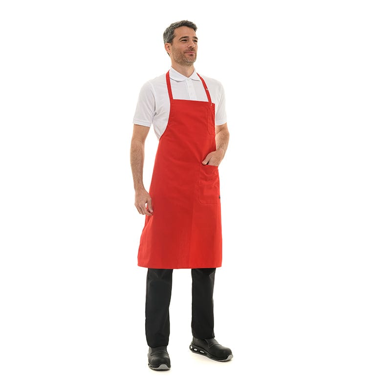 Red Bib Kitchen Apron - ROBUR -  by Robur | MANELLI``