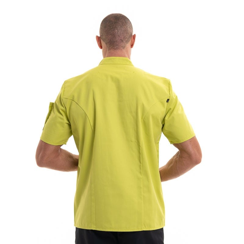 Pistachio Short Sleeve Chef Coat Nero - ROBUR -  by Robur | MANELLI``