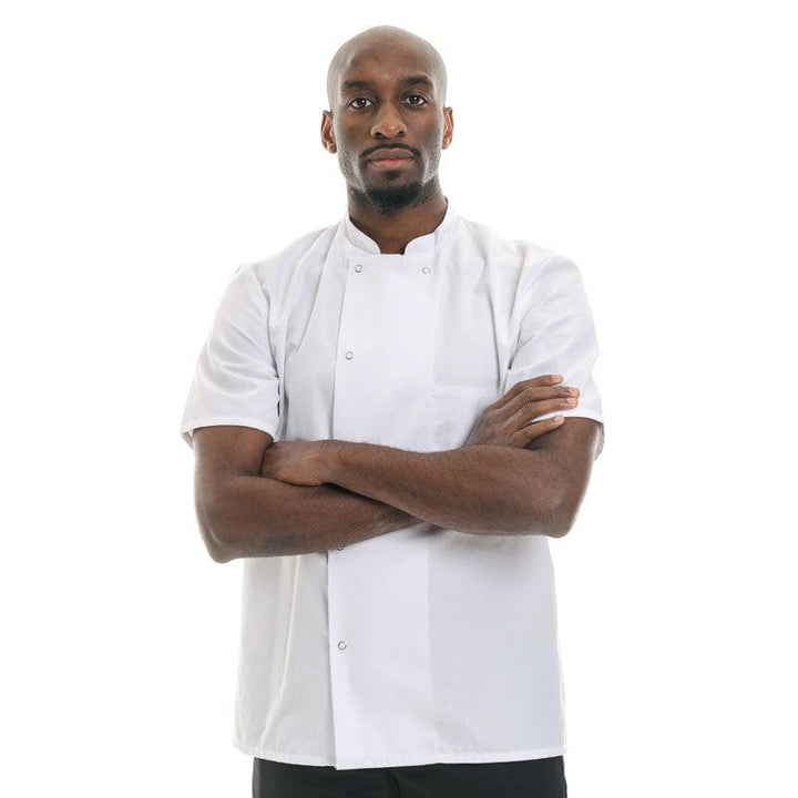 White Chef Coat Long Sleeve Inox - ROBUR -  by Robur | MANELLI``