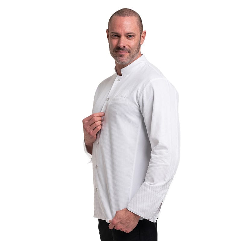 White Long Sleeve Chef Coat Siaka - ROBUR -  by Robur | MANELLI``