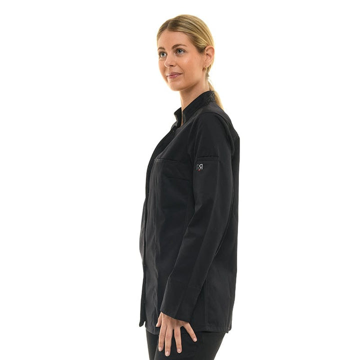 Women's Black Kitchen Coat Greta - ROBUR -  by Robur | MANELLI``