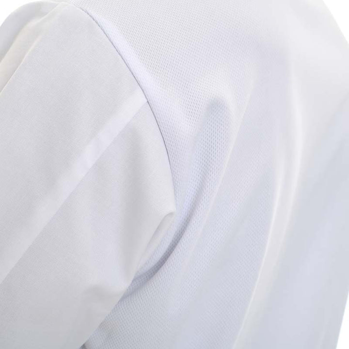 Men’s White Chef Jacket – Short or Long Sleeves Ventilated Back - MANELLI | MANELLI | Zoom Fabric