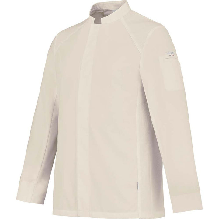 Men’s Long-Sleeved Chef Jacket Basil 2 - LAFONT CUISINE | MANELLI | Beige Side