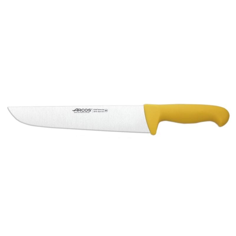 2900 Series 9.84 inch Yellow Butcher Knife - ARCOS -  by Arcos | MANELLI``