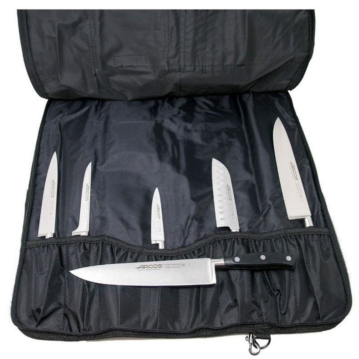 Black Riviera Knife Set with 5-Piece Case - ARCOS -  by Arcos | MANELLI``