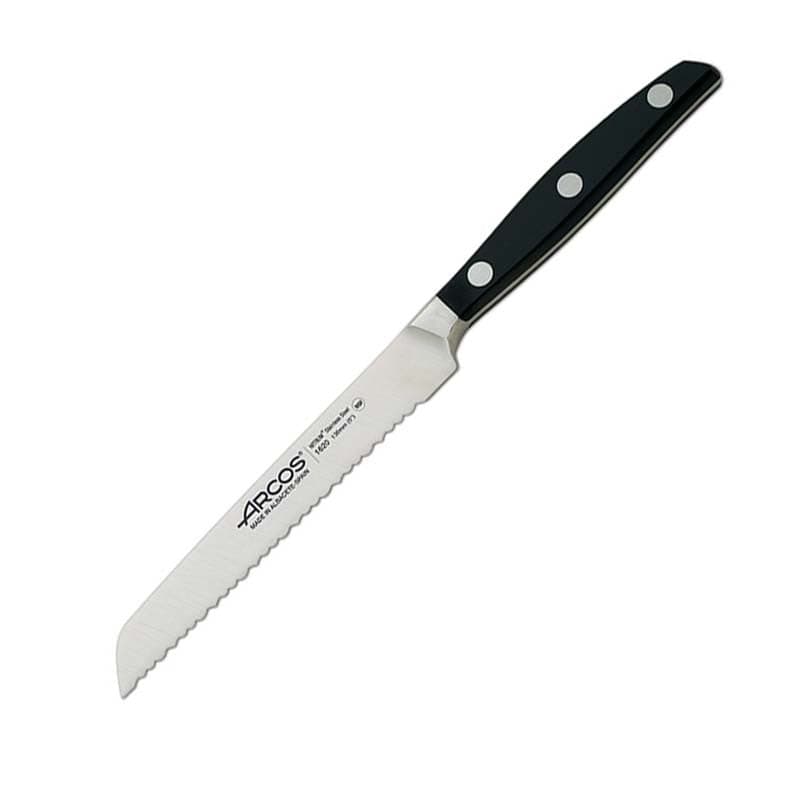 Manhattan Serrated Knife for Tomatoes Vegetables Lemon 5.12 inch - ARCOS -  by Arcos | MANELLI``