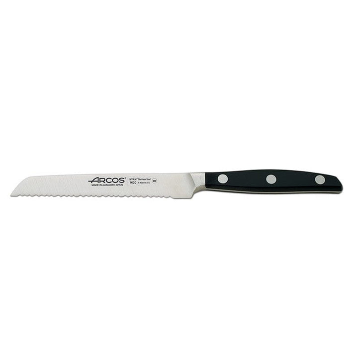 Manhattan Serrated Knife for Tomatoes Vegetables Lemon 5.12 inch - ARCOS -  by Arcos | MANELLI``