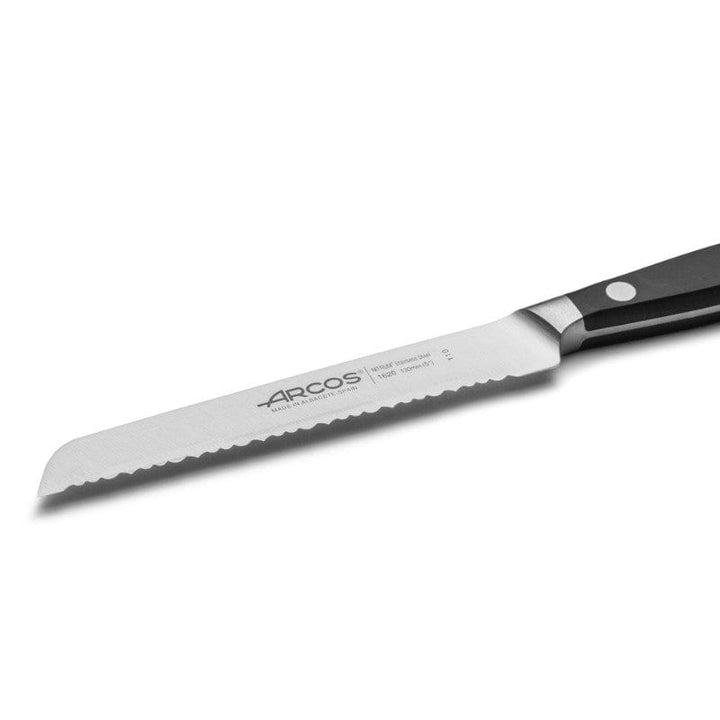 Manhattan Serrated Knife for Tomatoes Vegetables Lemon 5.12 inch - ARCOS -  by Arcos | MANELLI``