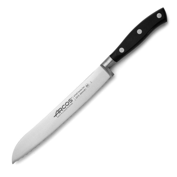 Riviera Range 7.87 inch Black Bread Knife - ARCOS -  by Arcos | MANELLI``