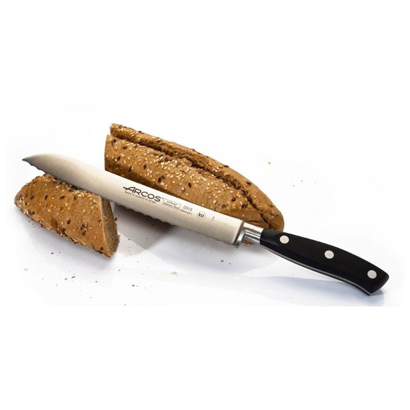 Riviera Range 7.87 inch Black Bread Knife - ARCOS -  by Arcos | MANELLI``