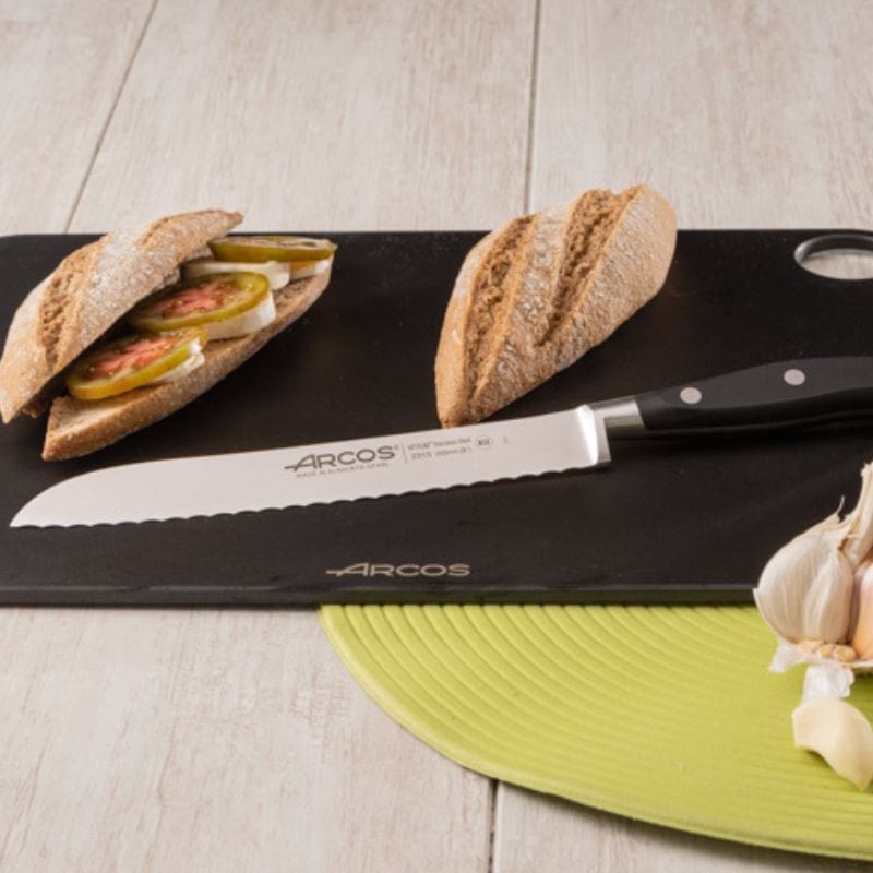 Riviera Range 7.87 inch Black Bread Knife - ARCOS -  by Arcos | MANELLI``