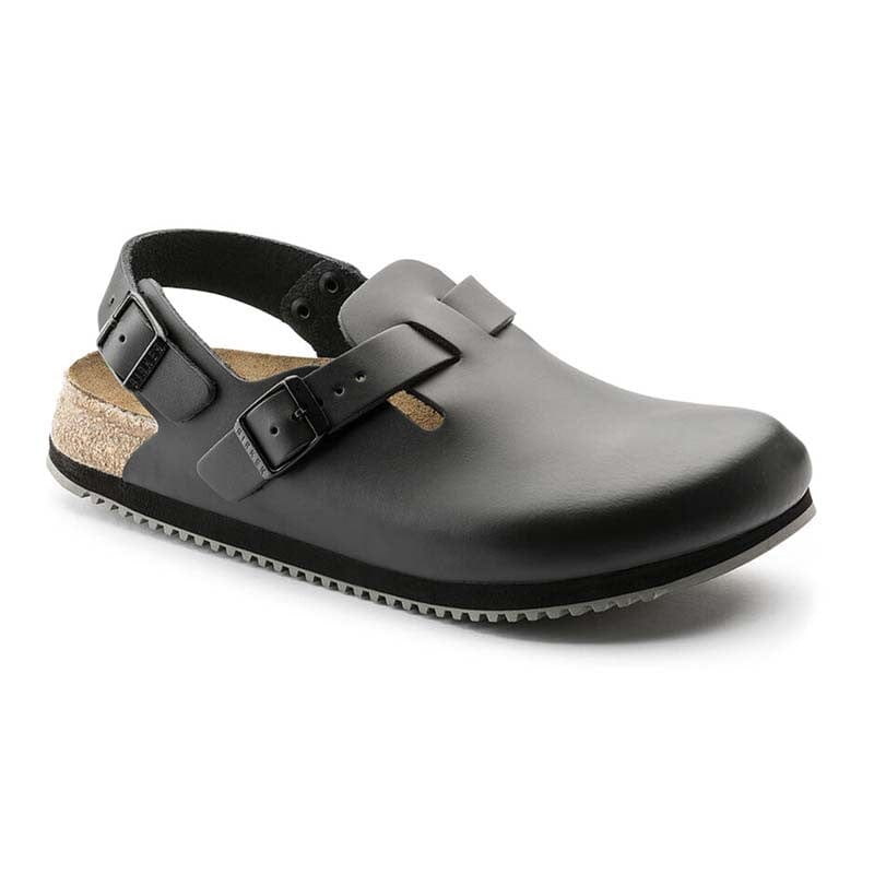 Tokio Black Leather Mixed Work Clog - BIRKENSTOCK - Kitchen Shoes by Birkenstock | MANELLI``