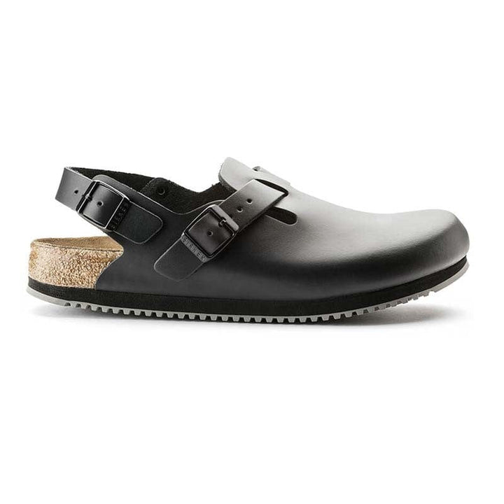 Tokio Black Leather Mixed Work Clog - BIRKENSTOCK - Kitchen Shoes by Birkenstock | MANELLI``