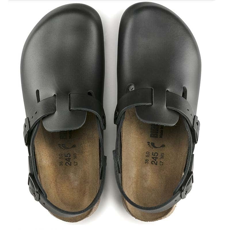 Tokio Black Leather Mixed Work Clog - BIRKENSTOCK - Kitchen Shoes by Birkenstock | MANELLI``