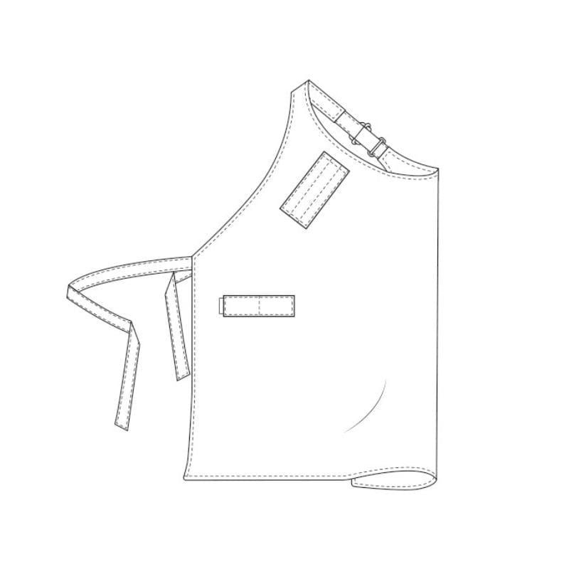 Asymmetrical Butcher's Apron - CHAUD DEVANT -  by Chaud Devant | MANELLI``