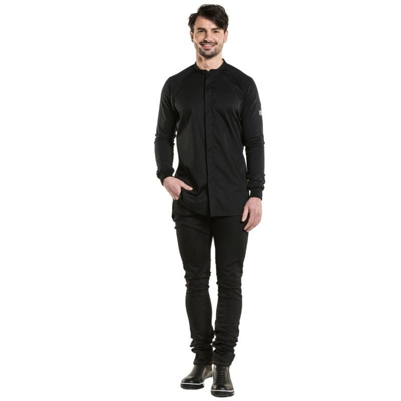 Black Centered Cut Kitchen Coat - Fratello - Chaud Devant -  by Chaud Devant | MANELLI``