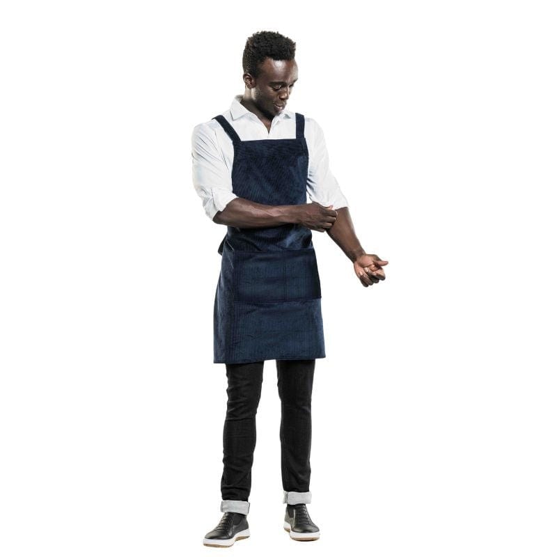 Blue Velvet Apron - CHAUD DEVANT -  by Chaud Devant | MANELLI``