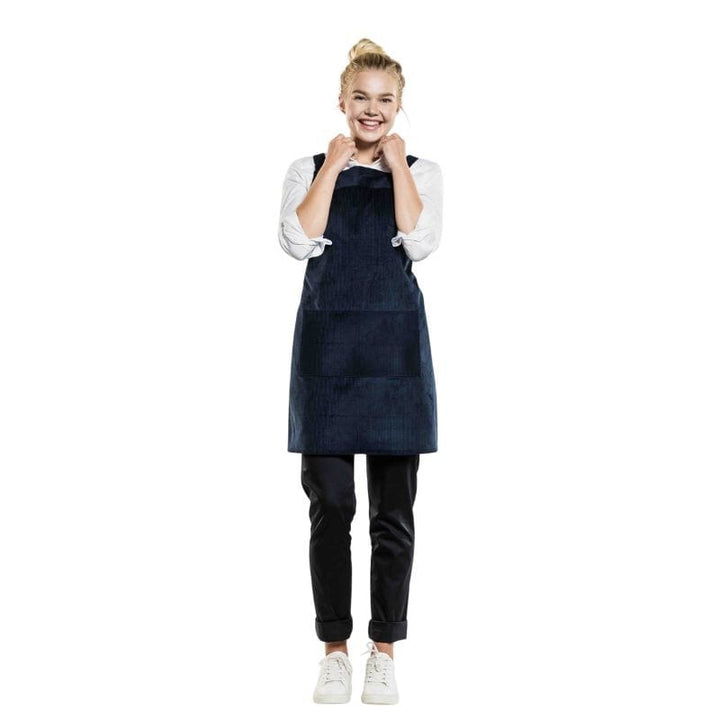 Blue Velvet Apron - CHAUD DEVANT -  by Chaud Devant | MANELLI``