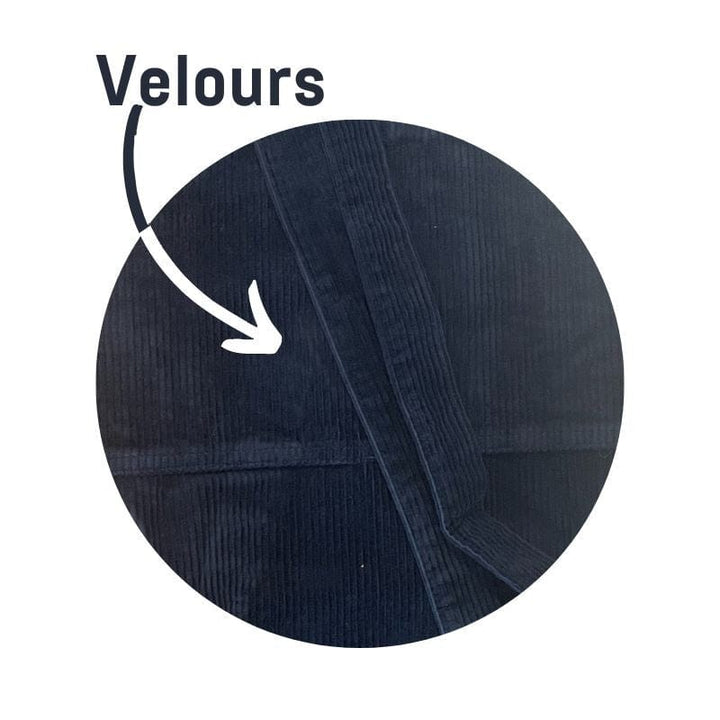 Blue Velvet Apron - CHAUD DEVANT -  by Chaud Devant | MANELLI``