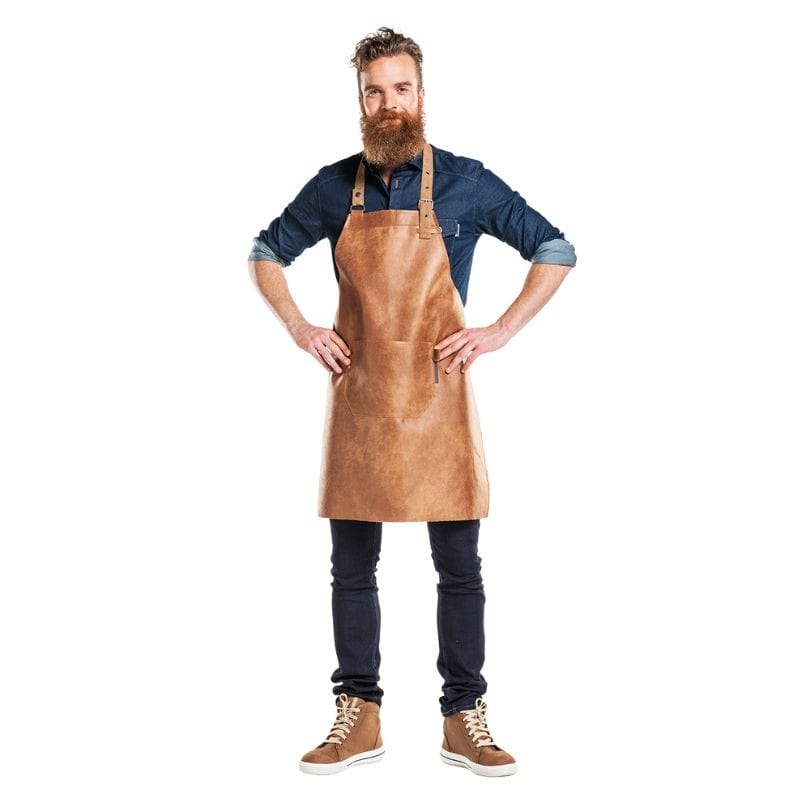 Gold Bourbon Apron 70% Leather - CHAUD DEVANT -  by Chaud Devant | MANELLI``