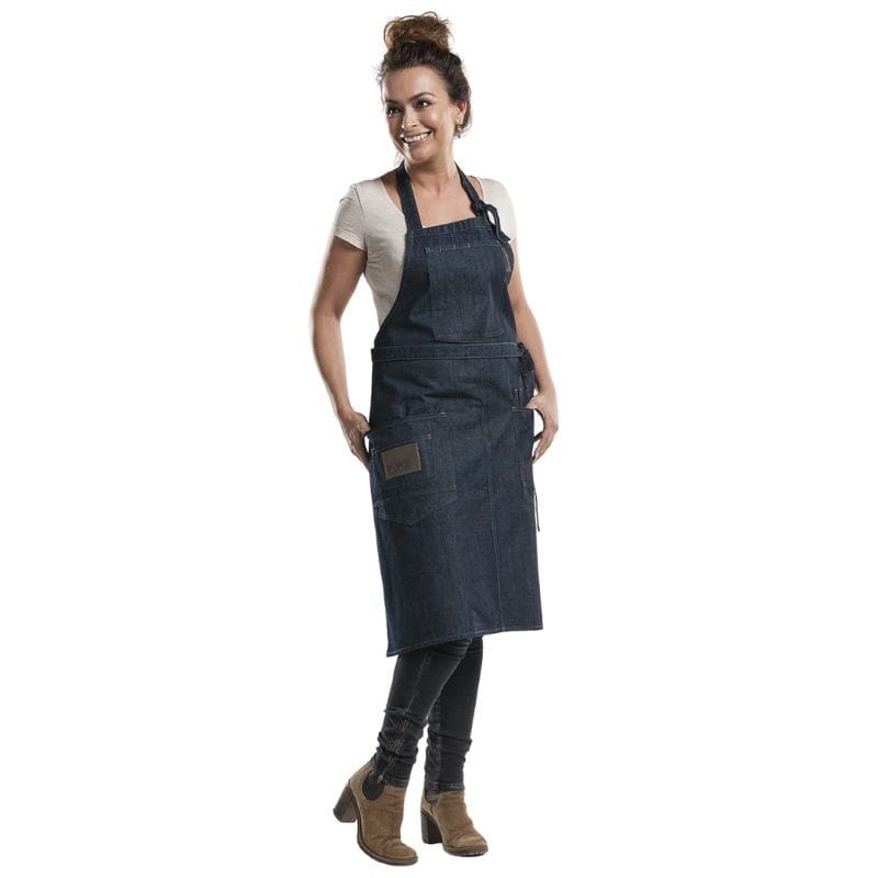 Multi-pocket Denim Jean Apron - CHAUD DEVANT -  by Chaud Devant | MANELLI``