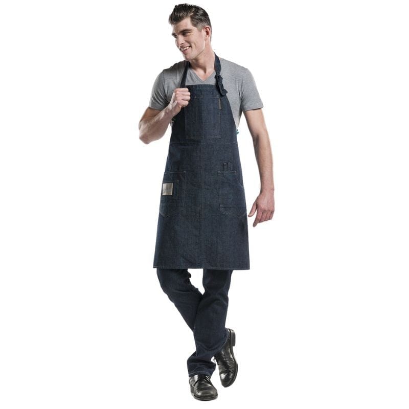 Multi-pocket Denim Jean Apron - CHAUD DEVANT -  by Chaud Devant | MANELLI``