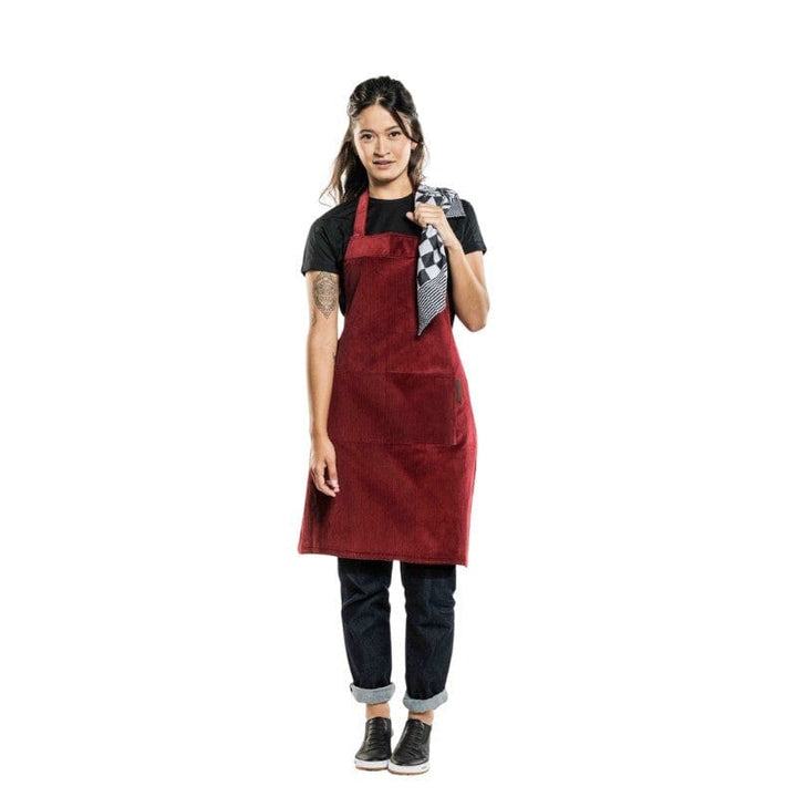 Red Velvet Service Apron - CHAUD DEVANT -  by Chaud Devant | MANELLI``