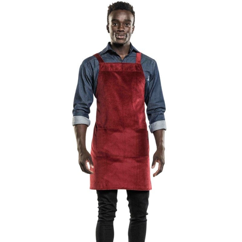 Red Velvet Service Apron - CHAUD DEVANT -  by Chaud Devant | MANELLI``