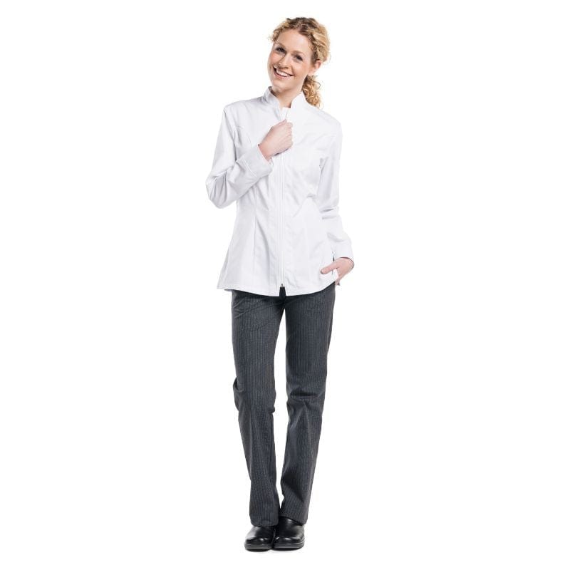 Lady Monza White Kitchen Coat - CHAUD DEVANT -  by Chaud Devant | MANELLI``