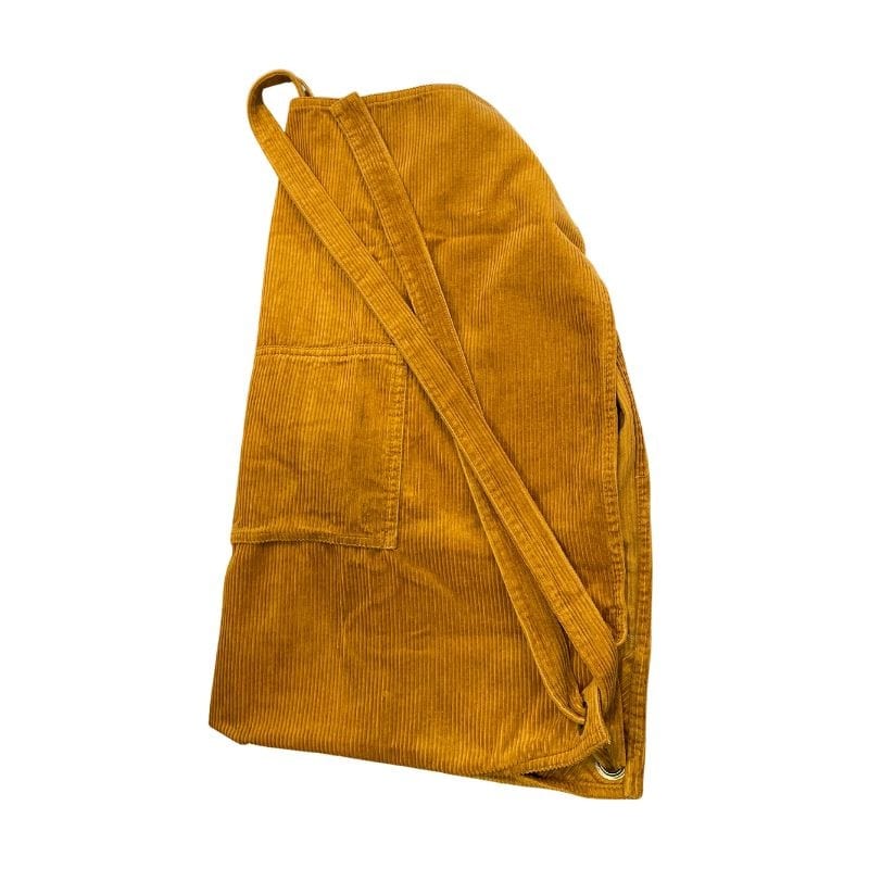 Yellow Velvet Cross Back Apron - CHAUD DEVANT -  by Chaud Devant | MANELLI``