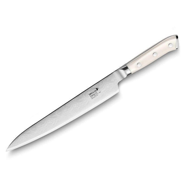 Carving Knife 9.06 inch DAMASCUS 67 - DEGLON -  by Deglon | MANELLI``