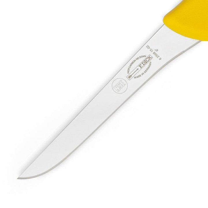 Boning Knife with Narrow Blade Ergogrip Yellow 5.91 inch - DICK -  by Dick | MANELLI``