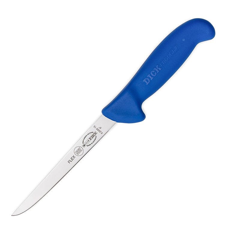 Flexible Blade Boning Knife Ergogrip 5.91 inch Blue - DICK -  by Dick | MANELLI``