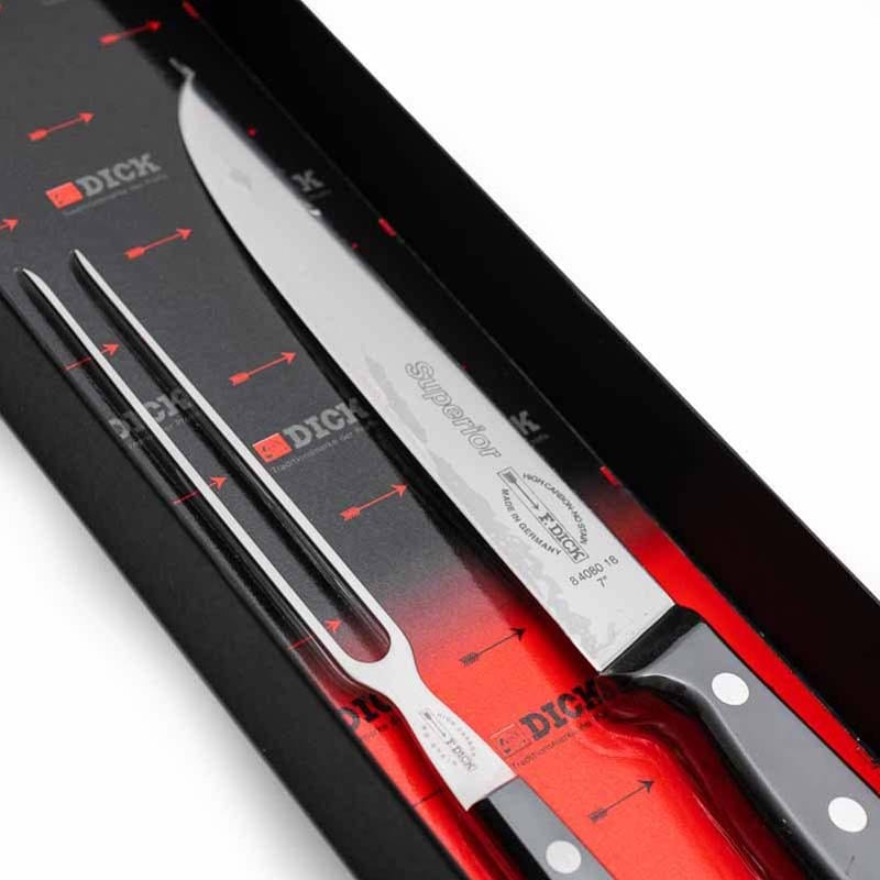 Stainless Steel Carving Set with Slicing Knife and Carving Fork - DICK -  by Dick | MANELLI``