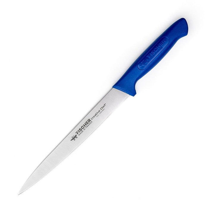 Blue-handled Sole Fillet Knife 6.69 inch - FISCHER -  by Fischer Bargoin | MANELLI``