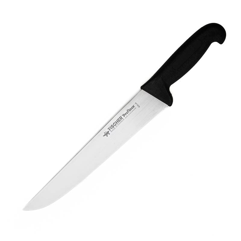 Butcher Knife 11.02 inch with Black Handle - FISCHER -  by Fischer Bargoin | MANELLI``