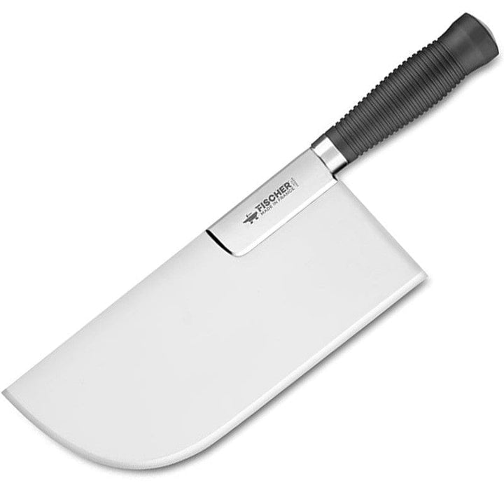 Stainless Steel Reinforced Butcher's Blade 11.02 inch Black Handle - FISCHER -  by Fischer Bargoin | MANELLI``