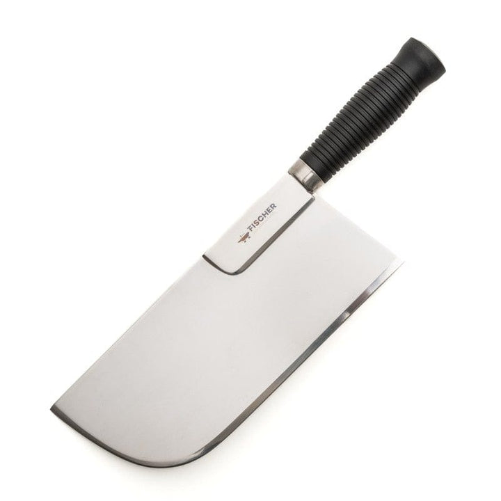 Stainless Steel Reinforced Butcher's Blade 11.02 inch Black Handle - FISCHER -  by Fischer Bargoin | MANELLI``